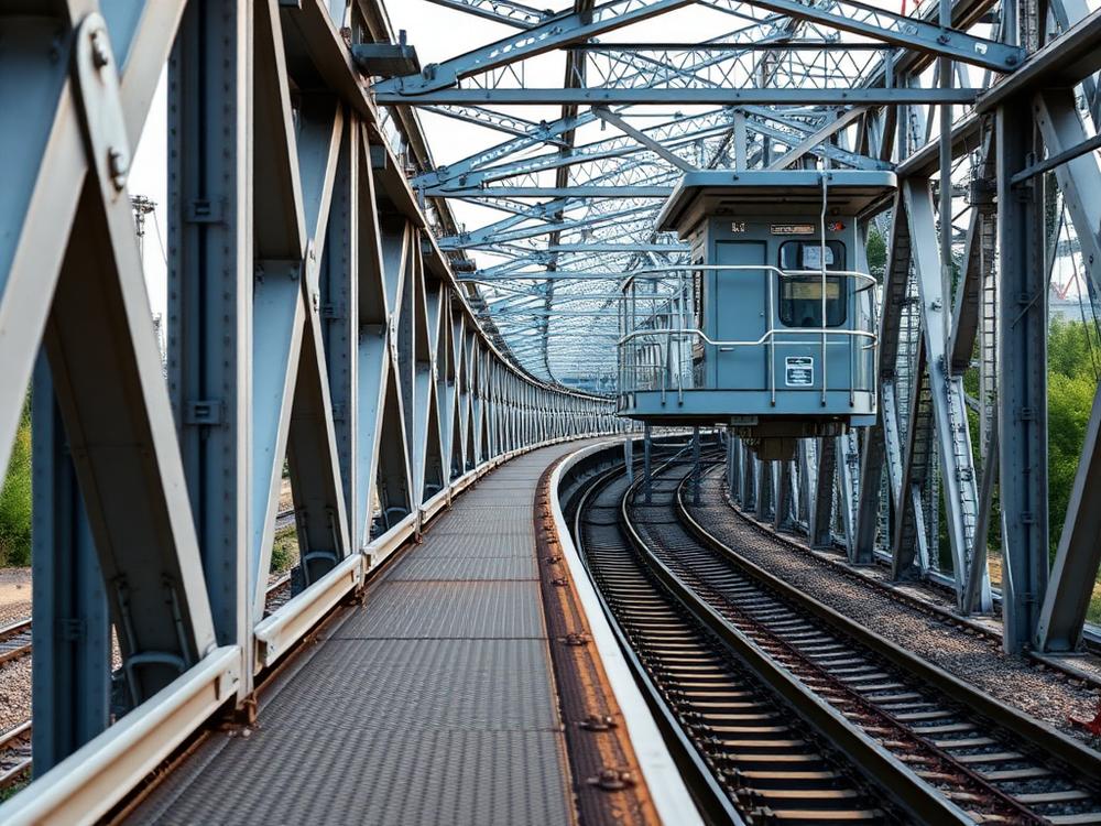 Pathway brackets and refuge platform on a bridge